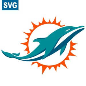 Miami Dolphins Logo, Emblem SVG Vector