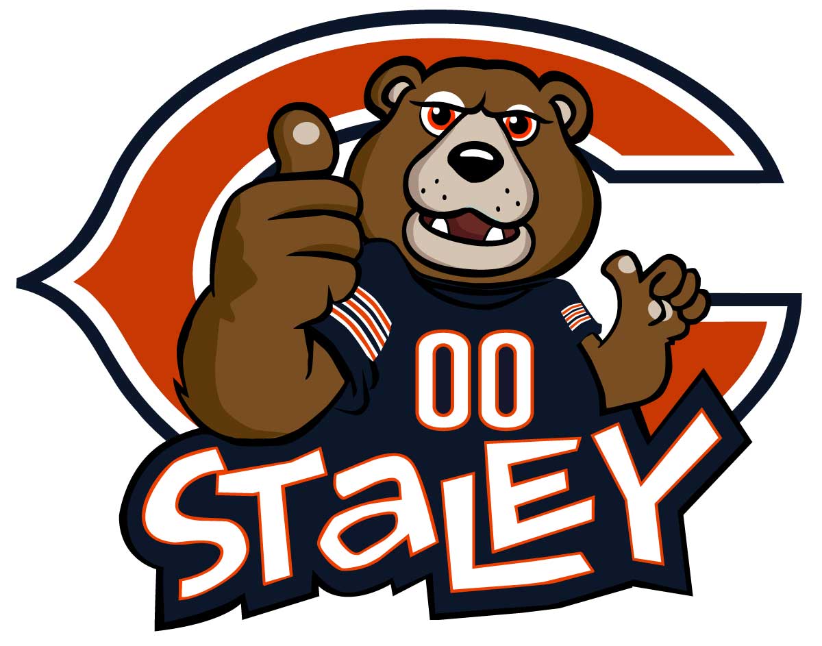 Staley Da Bear, Chicago Bears Mascot [Logo] - NFL DESIGNS