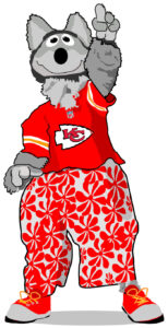 K.C. Wolf , Mascot of The Kansas City Chiefs