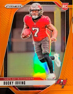 Bucky Irving (Running Back, Tampa Bay Buccaneers) rookie card
